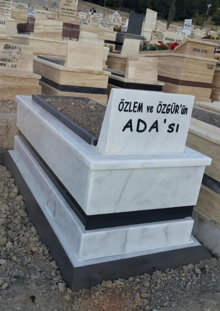 Çift Katlı 5’lik Marmara Taşı Mezar