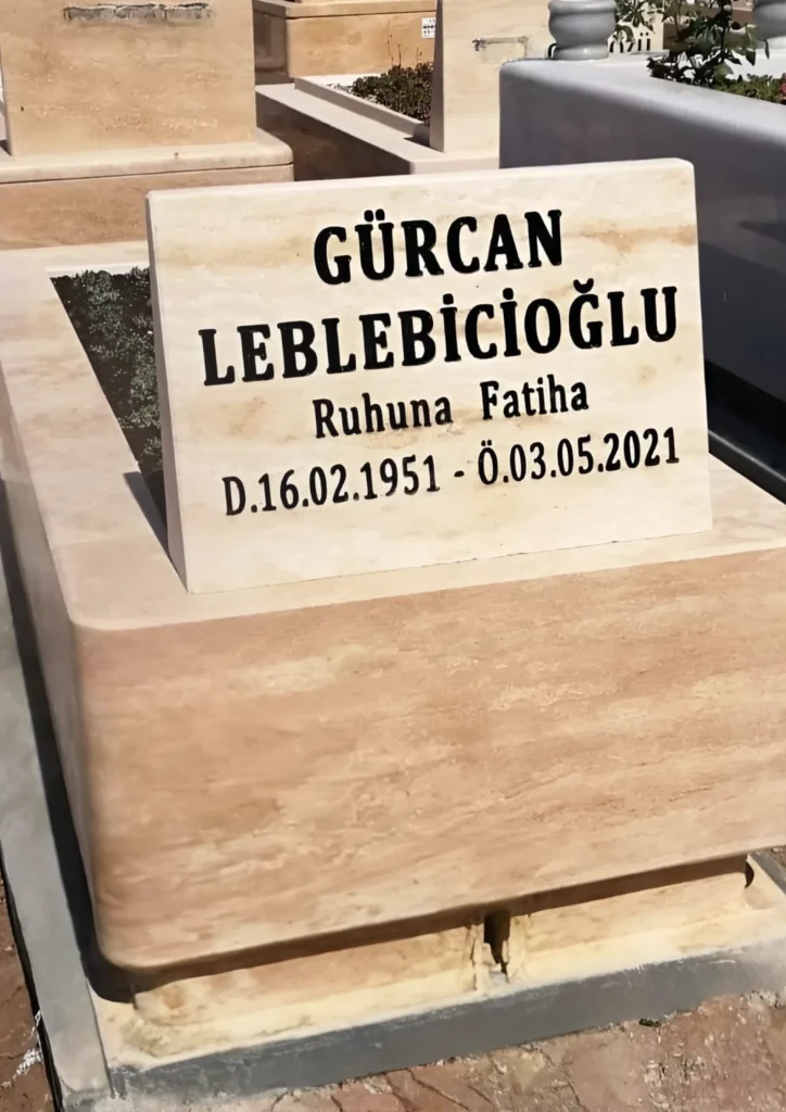 Tek Katlı Blok Traverten Mezar